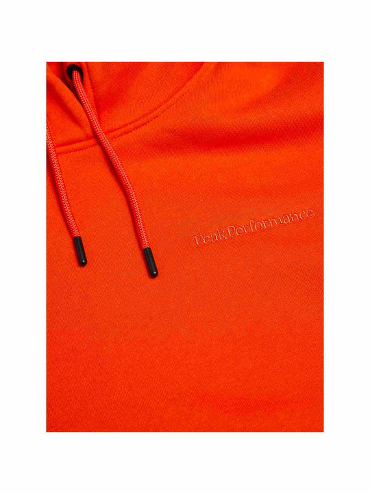 Bluza PEAK PERFORMANCE Original Small Logo Hood Women czerwony
