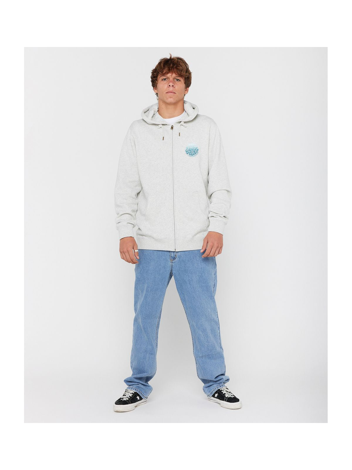 Bluza RIP CURL WETTIE PASSAGE ICON ZIP THRU szara