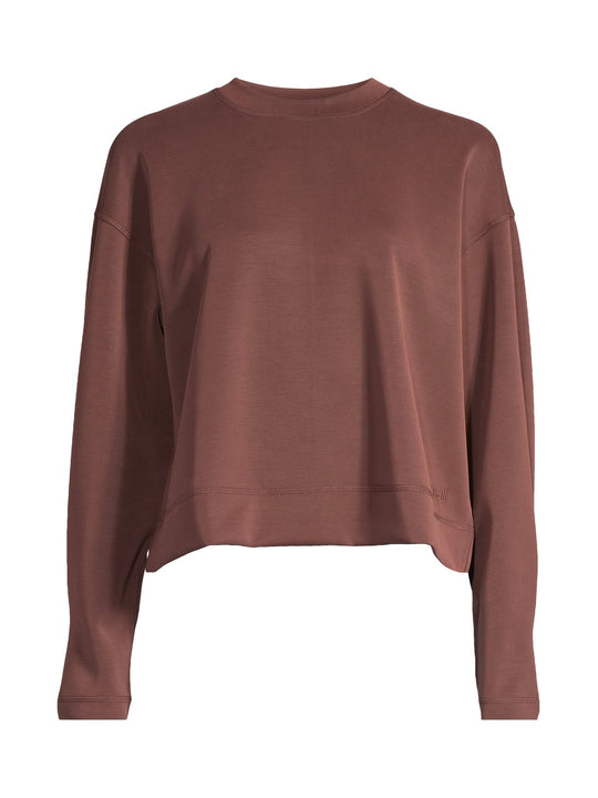 Bluza damska CASALL Peachy Crew Neck brązowa
