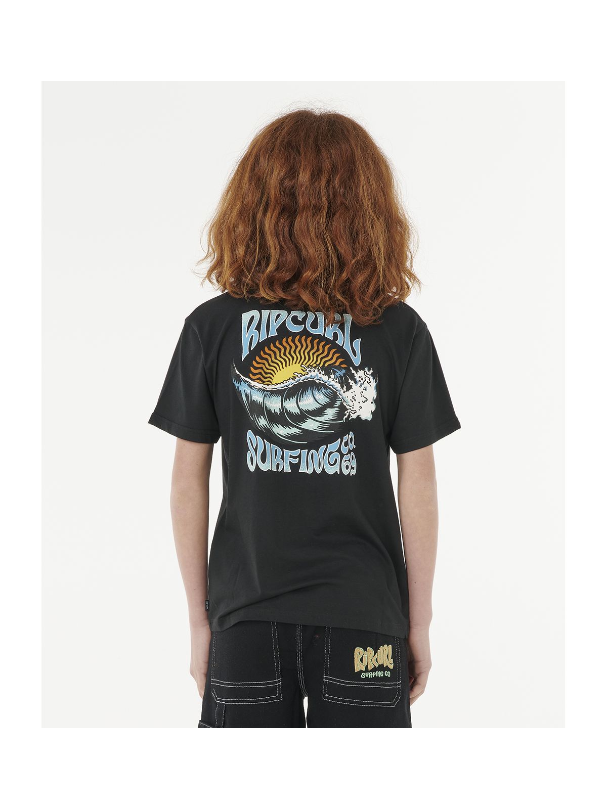 Koszulka RIP CURL HAZED & TUBED TEE-BOY czarna
