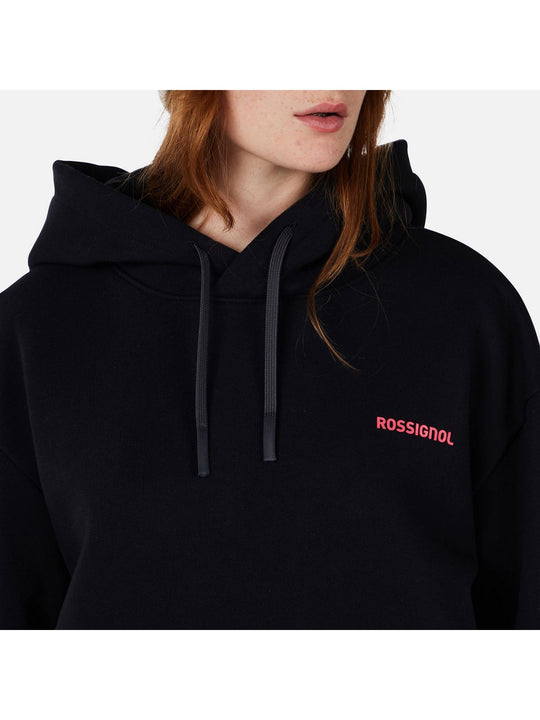 Bluza damska ROSSIGNOL W WATERFALL H RELAX SWEATSHIRT czarna
