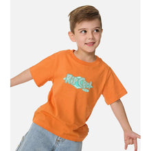 Koszulka chłopięca RIP CURL Ride The Wave Logo Tee - Boy pomarańczowa
