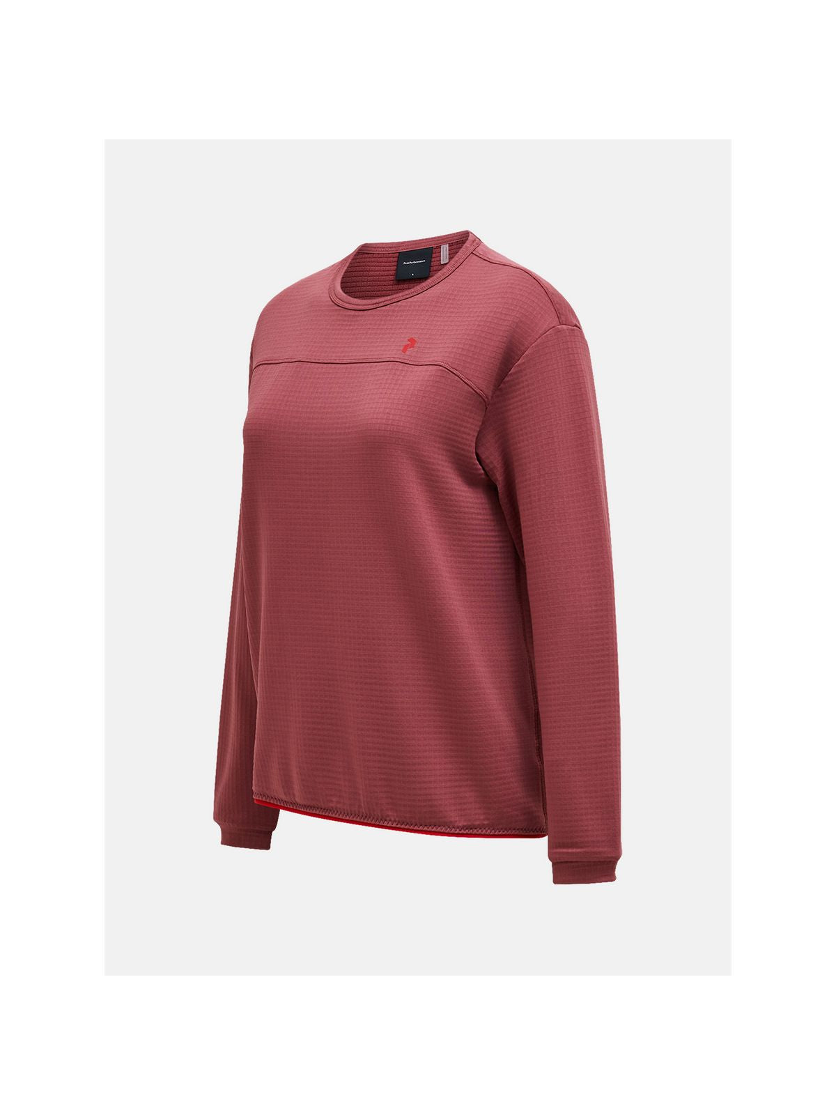 Bluza damska PEAK PERFORMANCE W Trail Polartec Power Grid Crew kolor czerwony