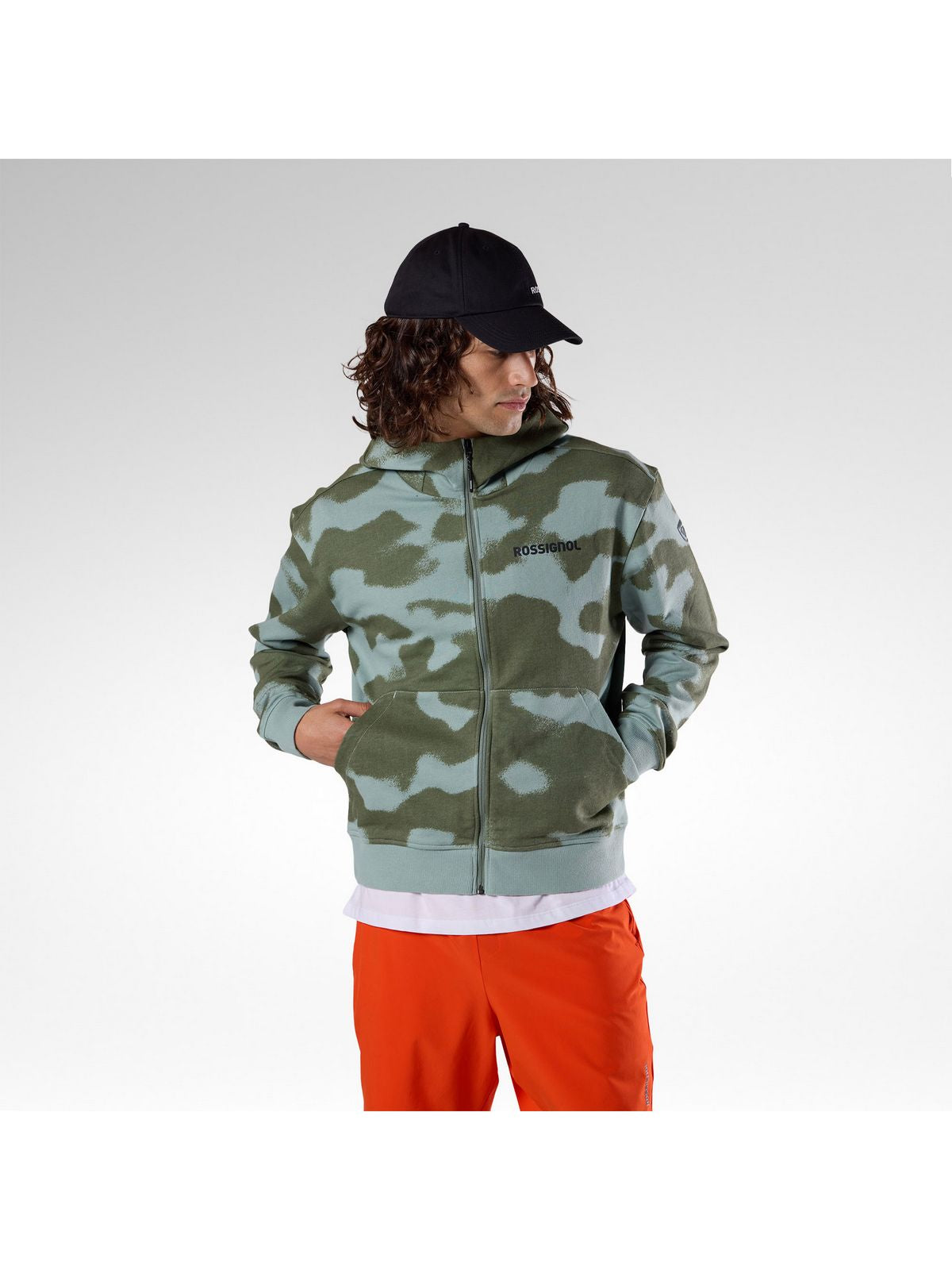 Bluza męska ROSSIGNOL M Logo Fzh zielona