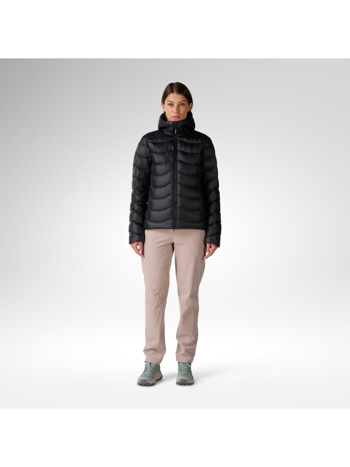 Kurtka narciarska damska ROSSIGNOL W Verok Down Hoodie Jacket czarna