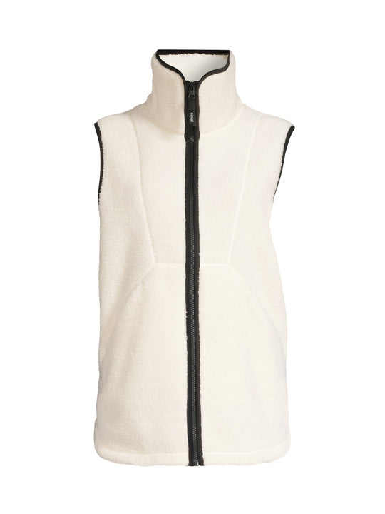 Kamizelka damska CASALL High Collar Pile Vest kolor biały
