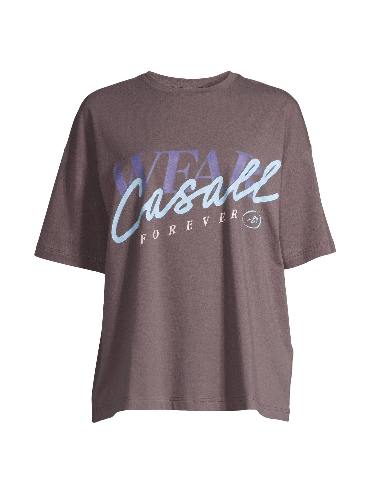 Koszulka treningowa damska CASALL Oversized Cotton Blend Tee kolor szary