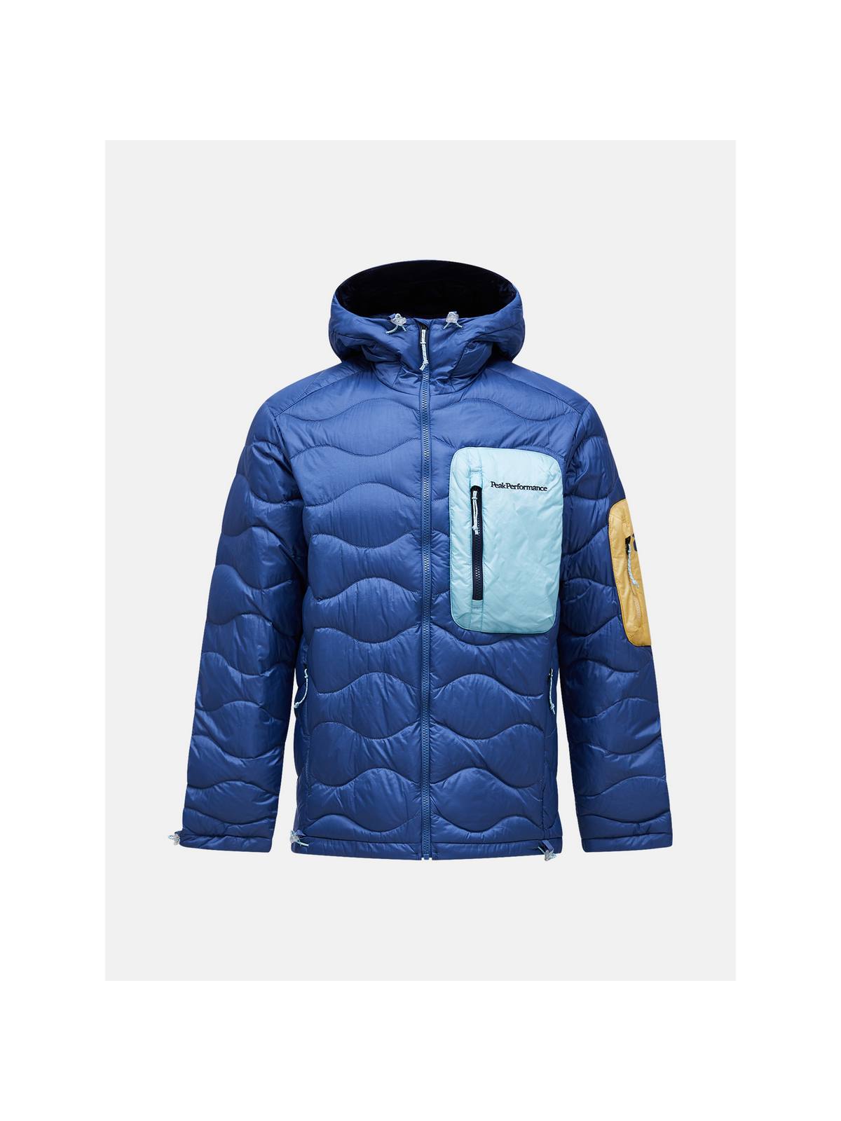 Kurtka puchowa męska PEAK PERFORMANCE Helium Utility Down Hood Jacket niebieska