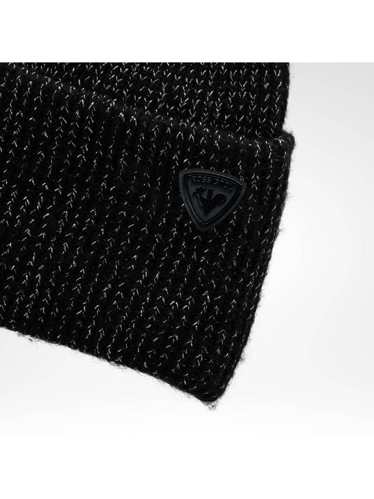 Czapka damska ROSSIGNOL W Snowcrystal Beanie czarna
