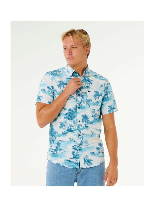 Koszula męska RIP CURL Sessions S/S Shirt niebieska
