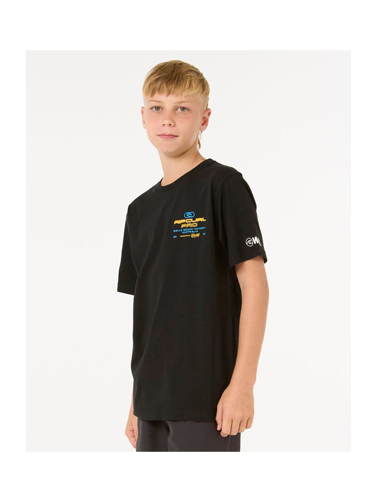 Koszulka RIP CURL Rip Curl Pro 25 Event Tee-Kid czarny
