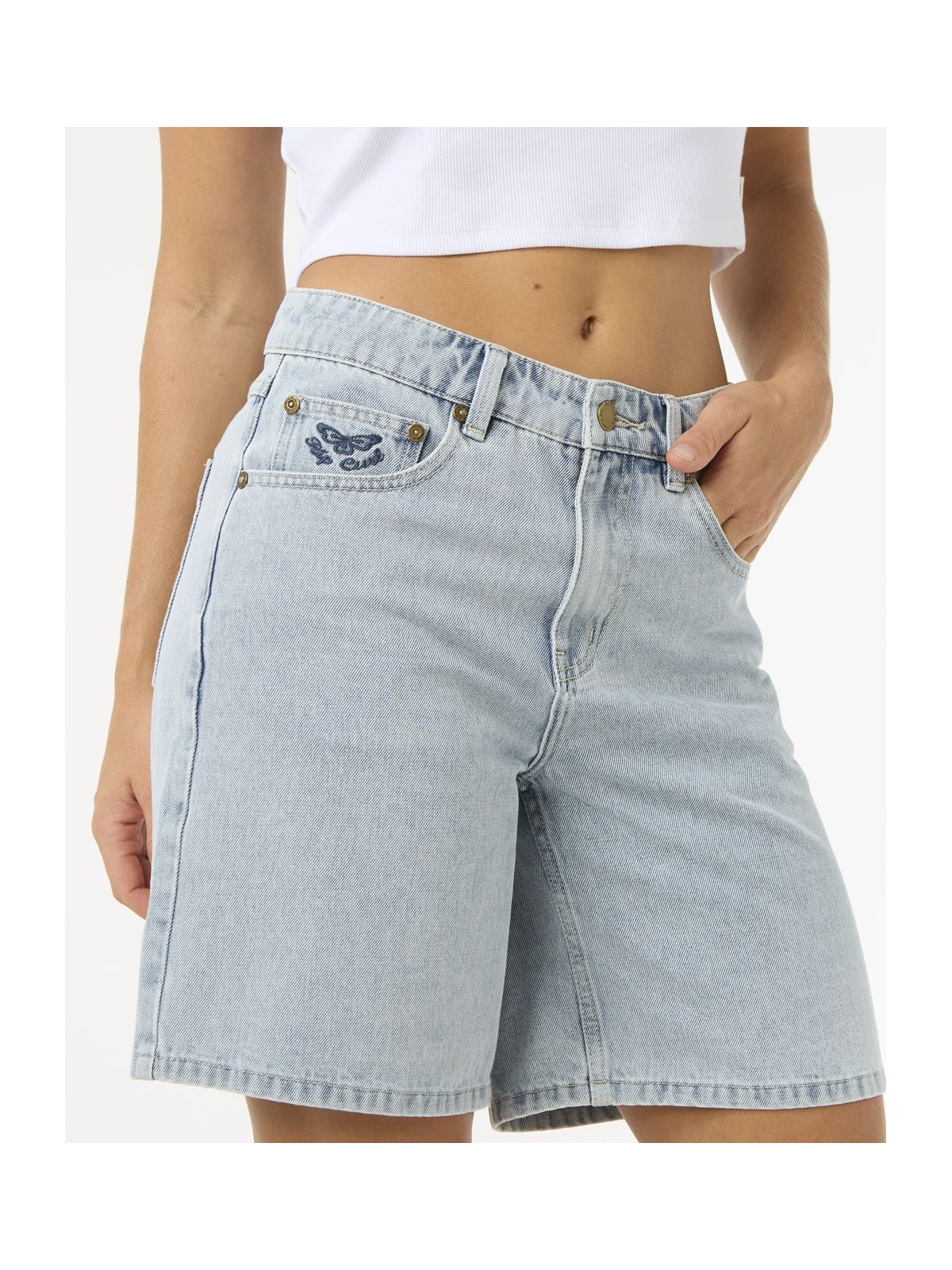 Szorty RIP CURL Aggie Relaxed Denim Short niebieski - Adventure Sports