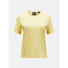 Koszulka PEAK PERFORMANCE Explore Logo Tee Women żółty - Adventure Sports
