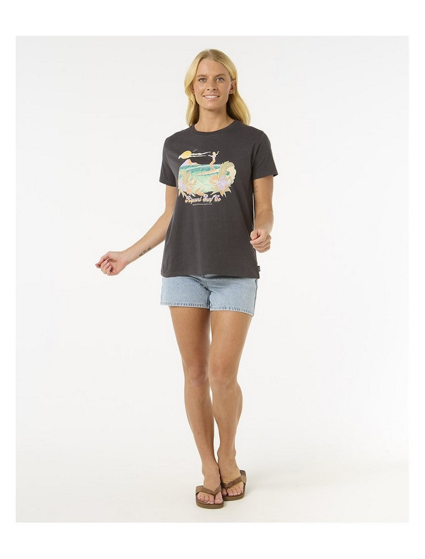 Koszulka RIP CURL Gliding Standard Tee czarny