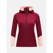 Bluza PEAK PERFORMANCE W Rider Essentials Zip Hood bordowy
