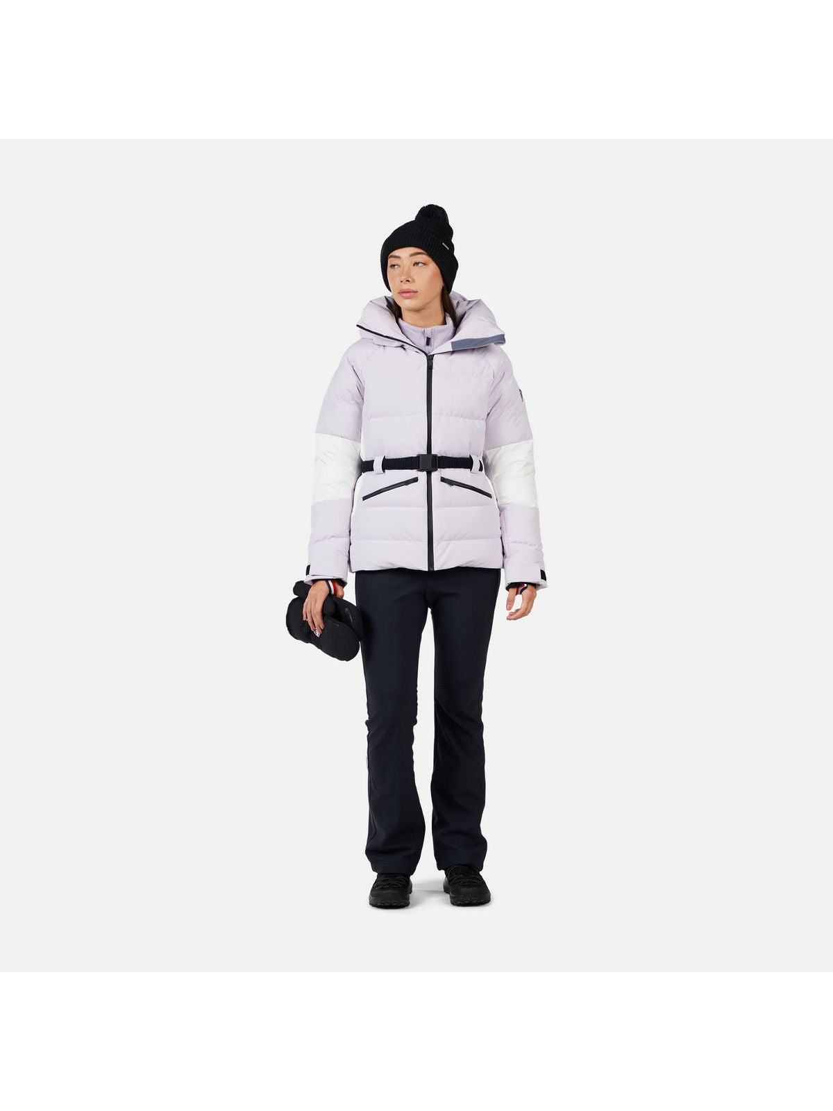 Kurtka narciarska damska ROSSIGNOL W CIASTEL DOWN MIX JKT szara