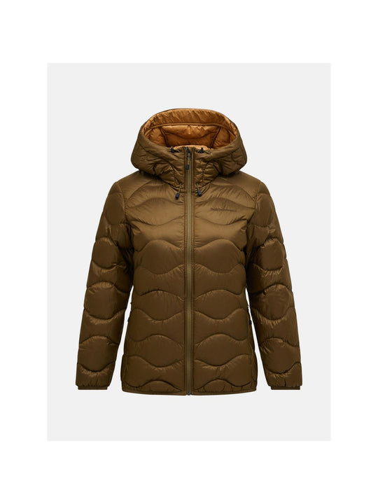Kurtka PEAK PERFORMANCE Helium Down Hood Jacket Women brązowy
