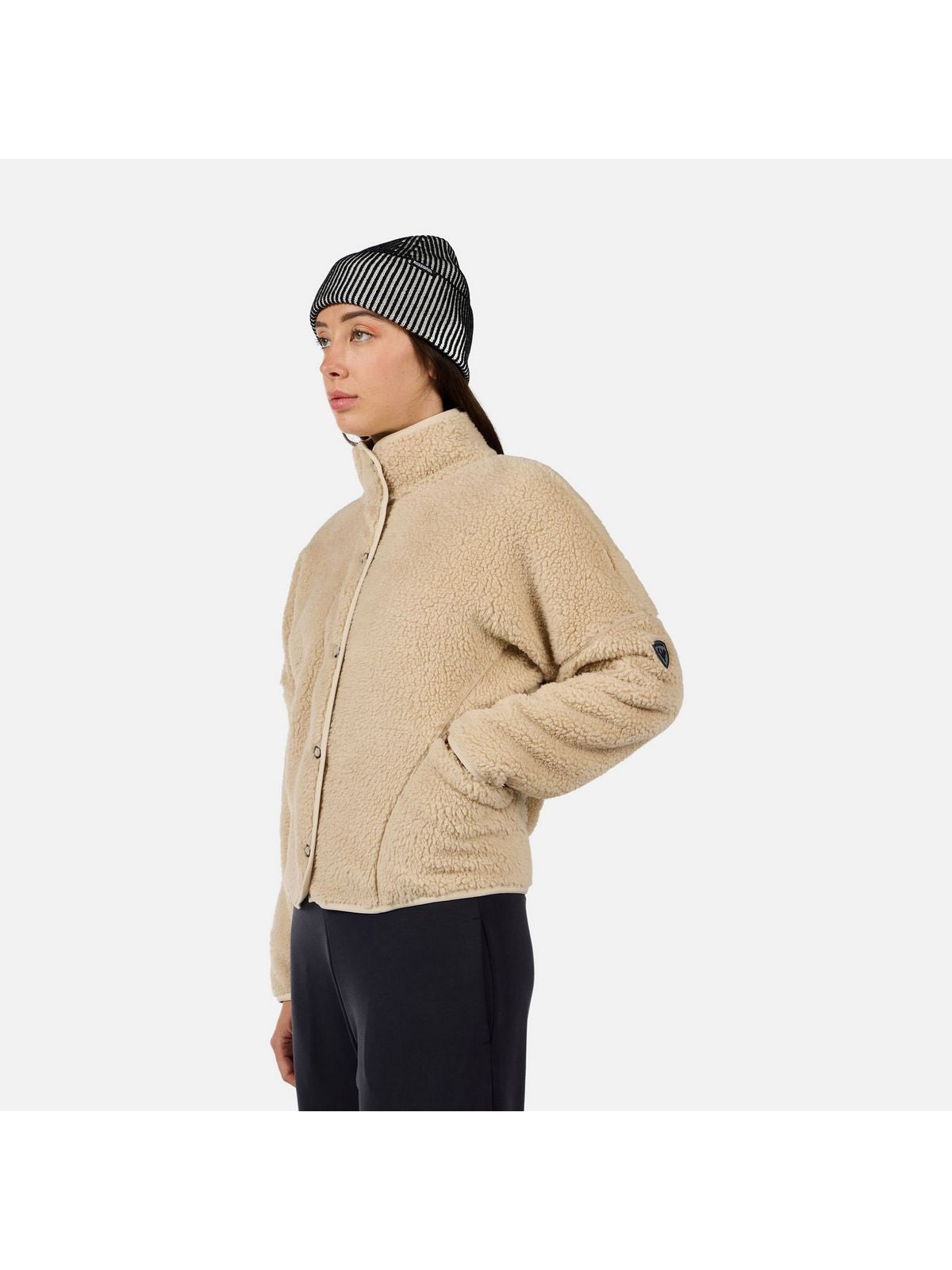 Bluza damska ROSSIGNOL W ALLTRACK SNAP SHERPA JKT szara