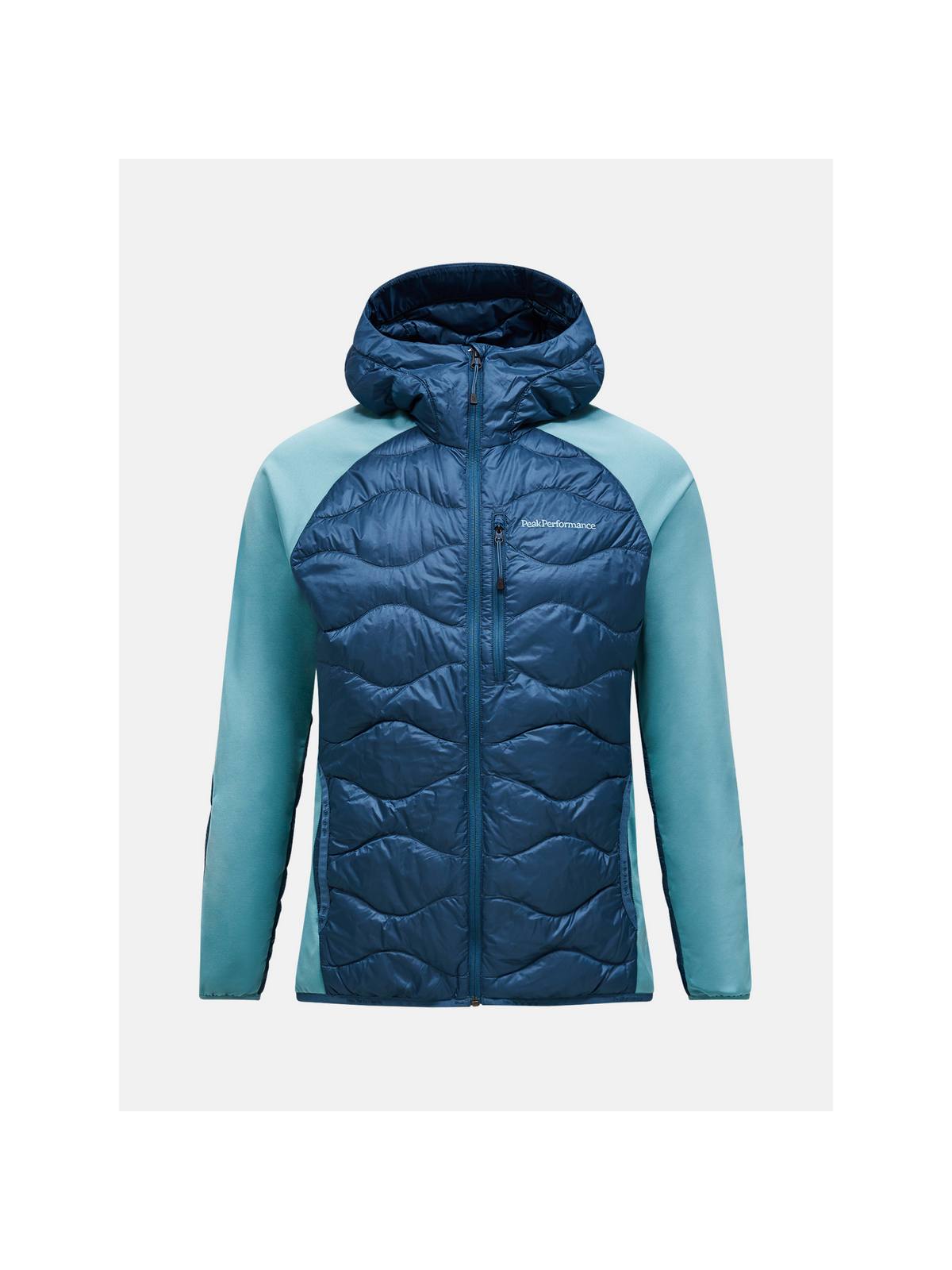 Kurtka PEAK PERFORMANCE Helium Down Hybrid Hood Men niebieski