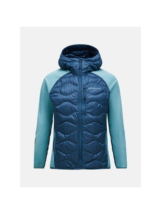 Kurtka PEAK PERFORMANCE Helium Down Hybrid Hood Men niebieski
