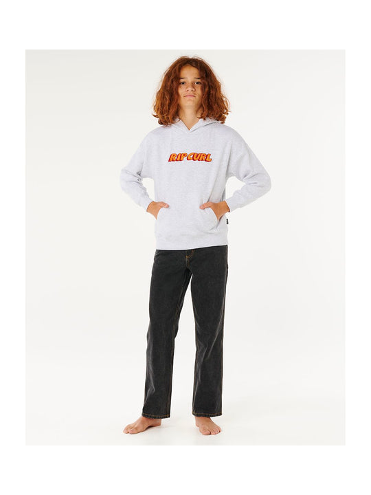Bluza chłopięca RIP CURL Eternal Shred Logo Hood-Boy szara
