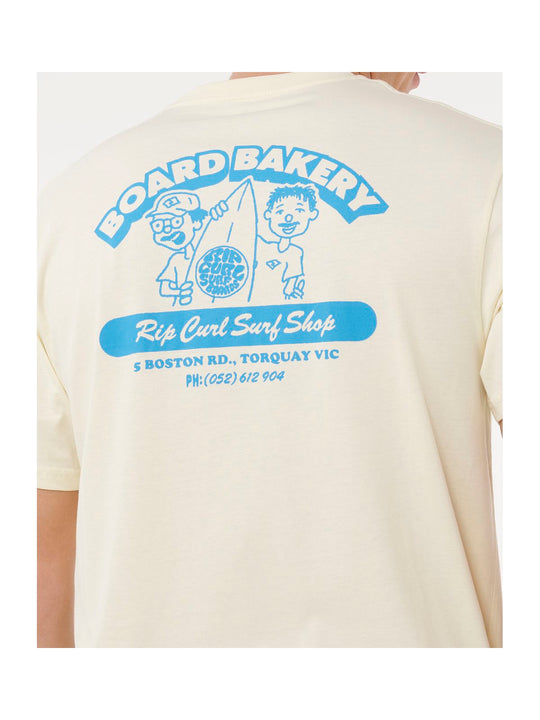 Koszulka RIP CURL BOARD BAKERY TEE żółta
