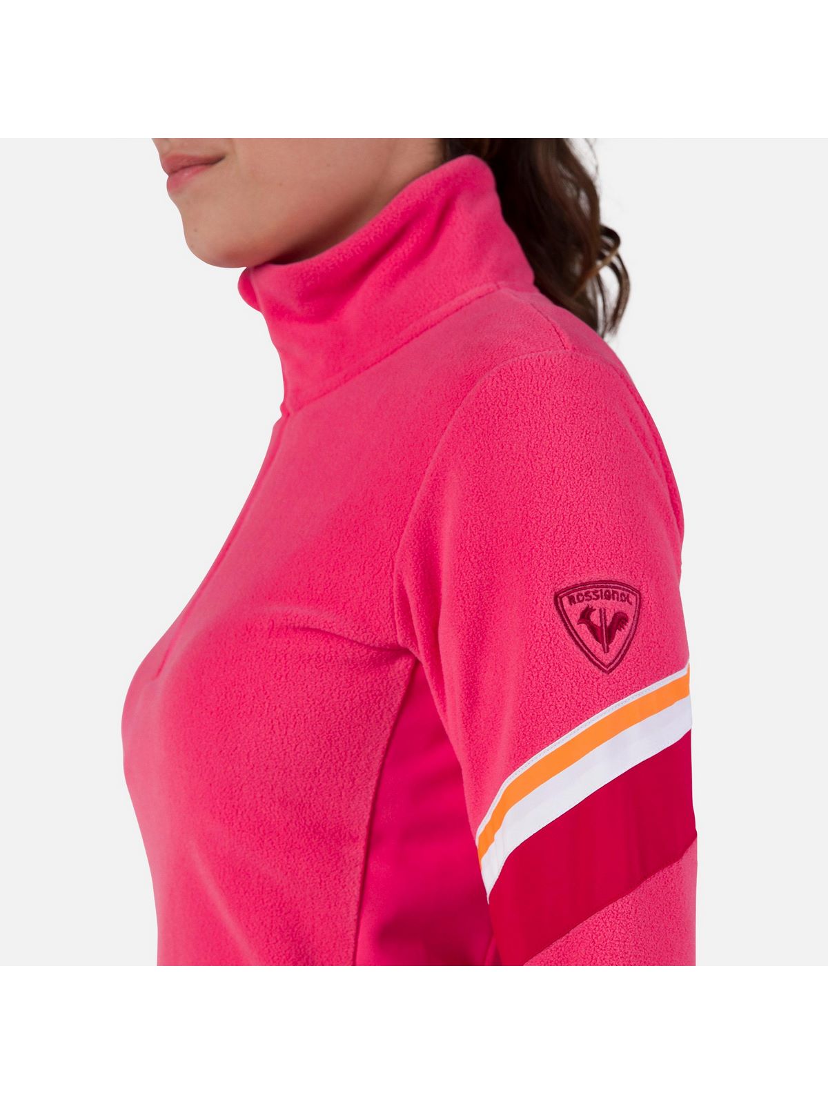 Bluza damska ROSSIGNOL W Strawpile Fleece Hz różowa