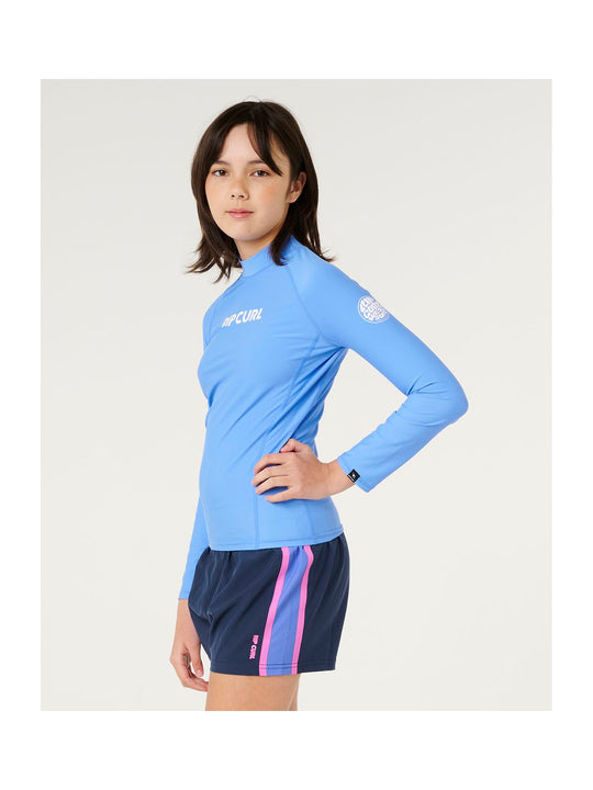 Lycra dziewczęca RIP CURL Classic Surf Ls Rashvest-Girl niebieska
