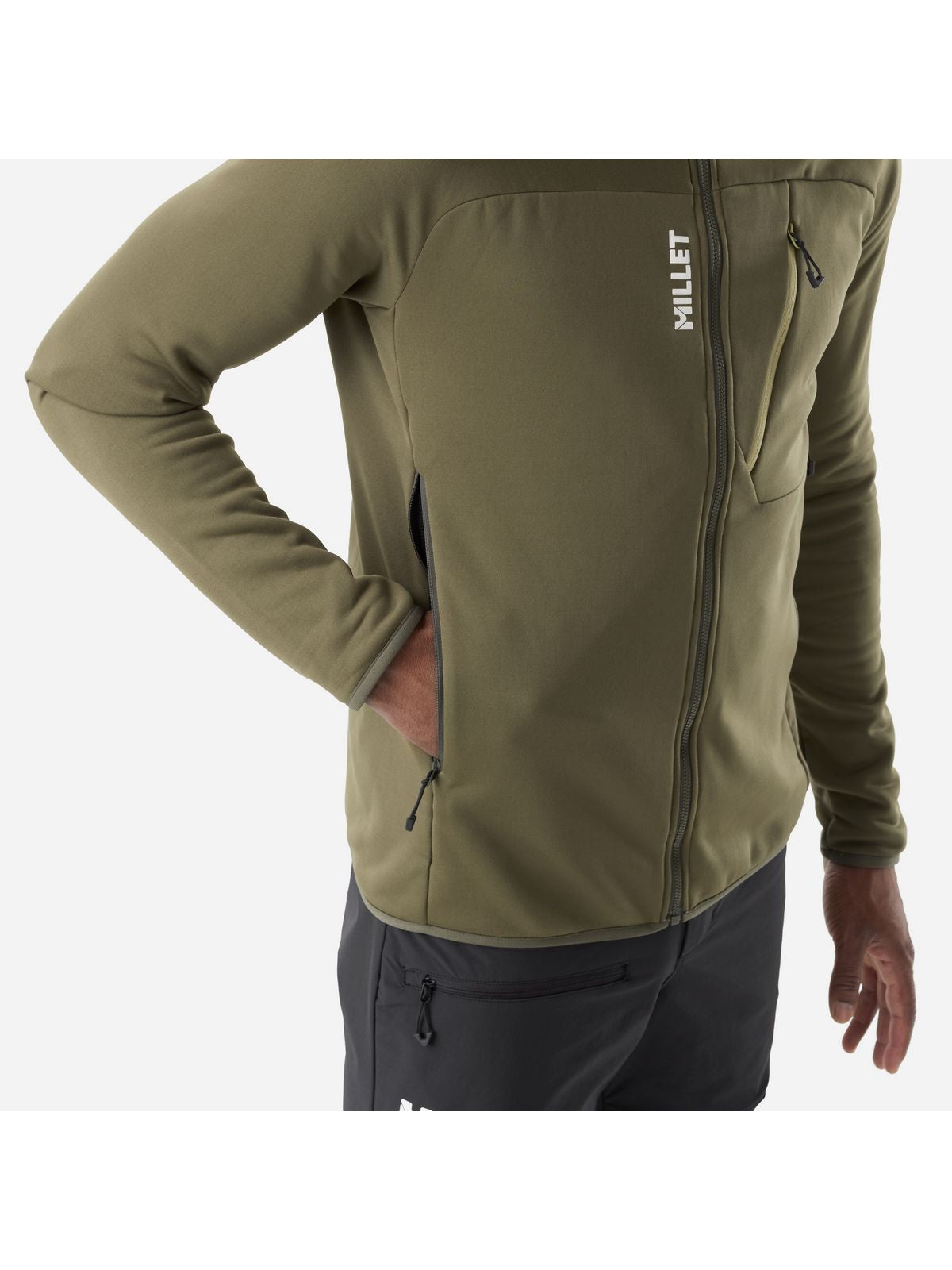 Bluza męska MILLET M Seneca Fleece Jkt M zielona