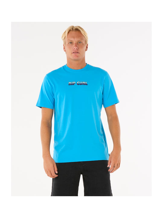 Koszulka męska RIP CURL Big Mumma Icon Tee niebieska
