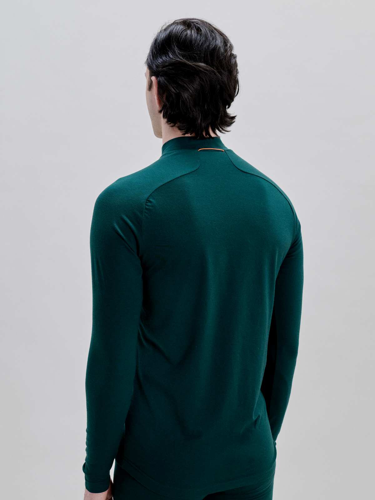 Koszulka męska POC M's Layer Merino Mock Neck Jersey zielony