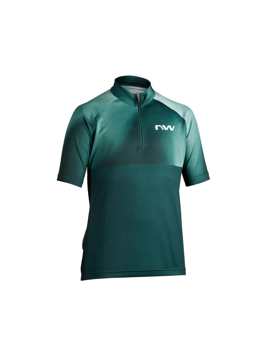 Koszulka rowerowa dla dzieci NORTHWAVE Force Evo Junior Jersey S/s szmaragdowy
