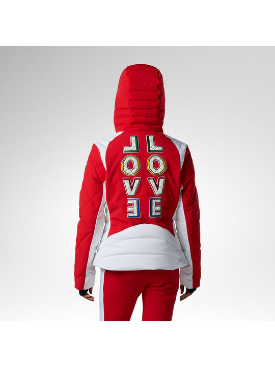 Kurtka narciarska damska ROSSIGNOL W Jcc Valdiz Down Ski Jacket czerwona
