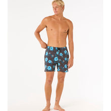 Szorty kąpielowe męskie RIP CURL Surf Revival Floral Volley czarne
