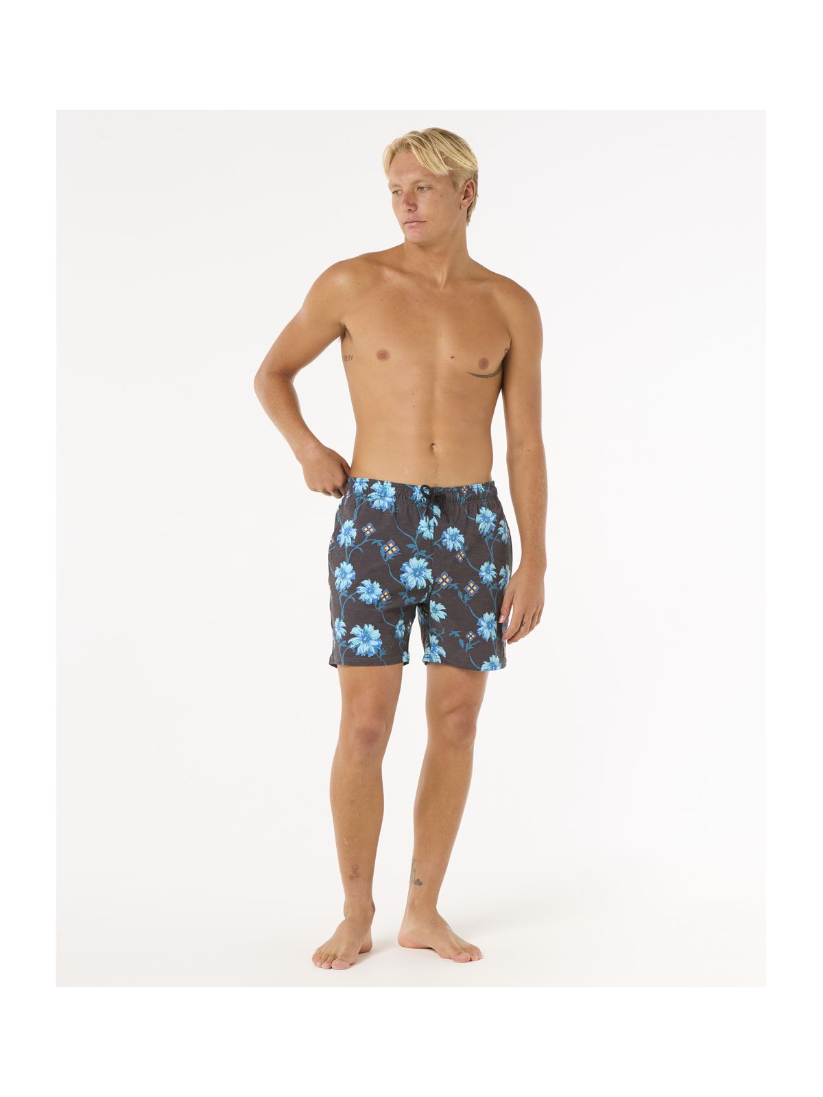 Szorty kąpielowe męskie RIP CURL Surf Revival Floral Volley czarne