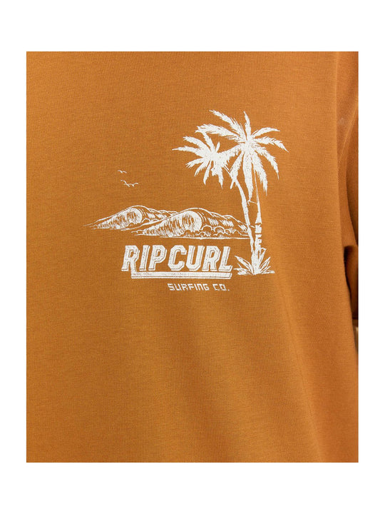 Koszulka RIP CURL SPORTLINE TUBULAR TEE brązowa
