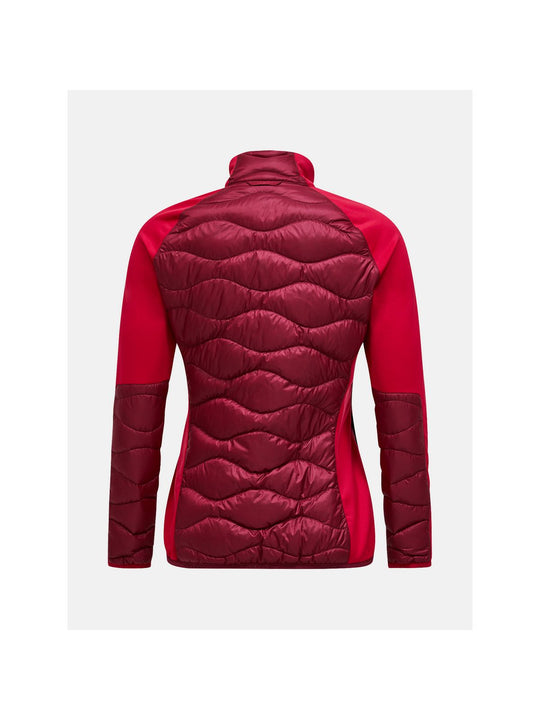 Kurtka PEAK PERFORMANCE Helium Hybrid Down Jacket Women bordowy
