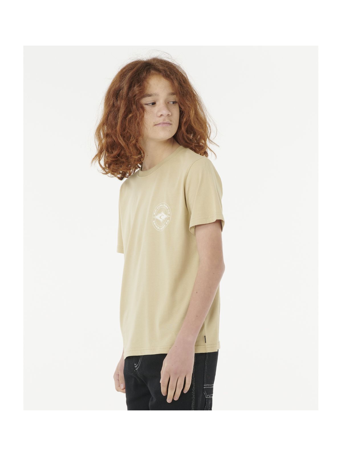 Koszulka RIP CURL STAPLER TEE - BOY zielona