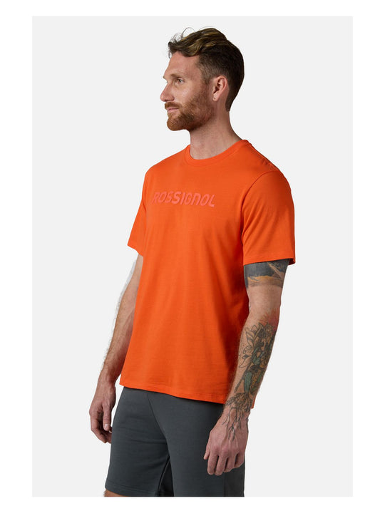 Koszulka męska ROSSIGNOL Prarion Tee złoty - Adventure Sports
