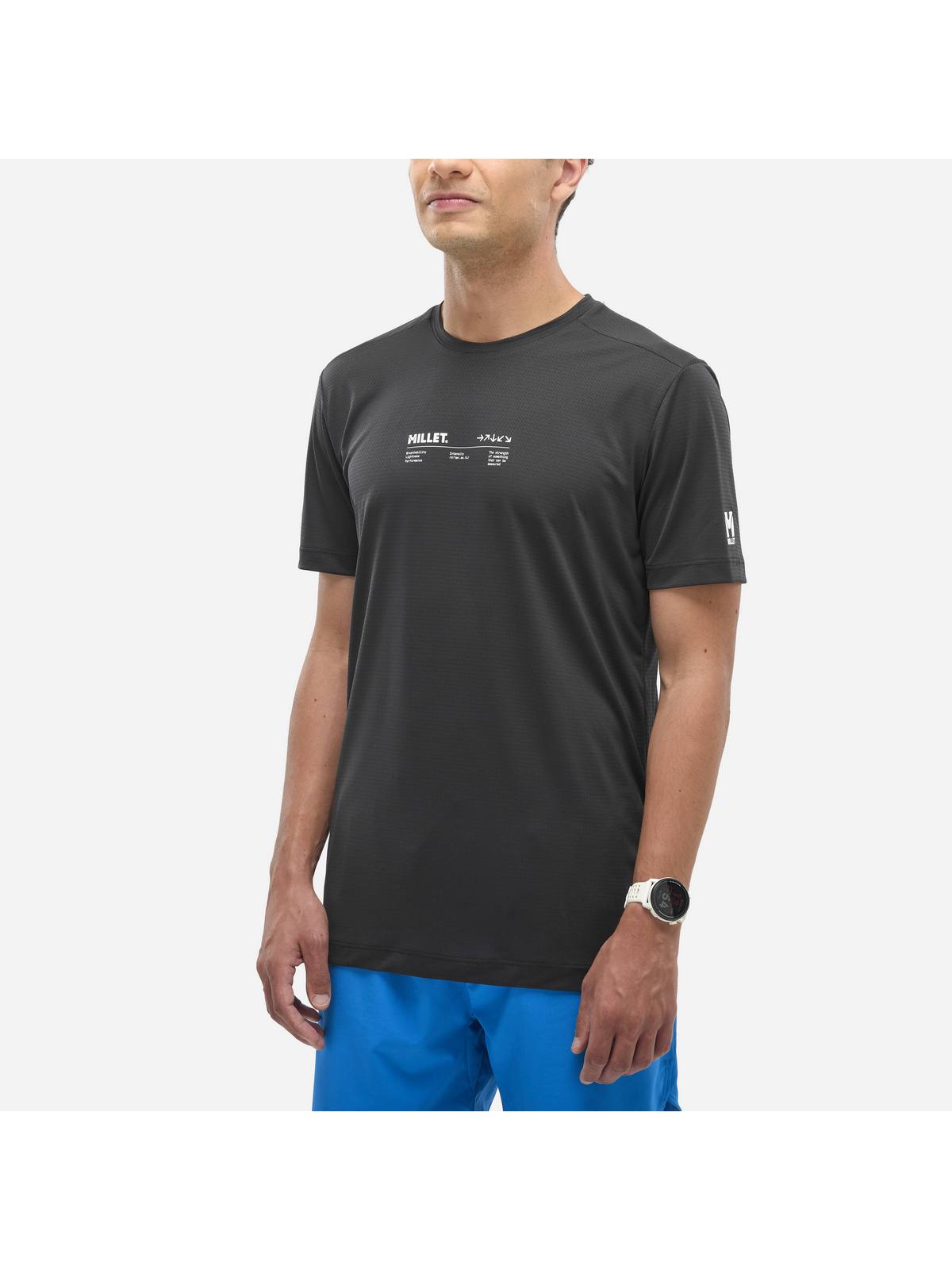 Koszulka MILLET INTENSE ESSENTIAL TS SS M czarny - Adventure Sports