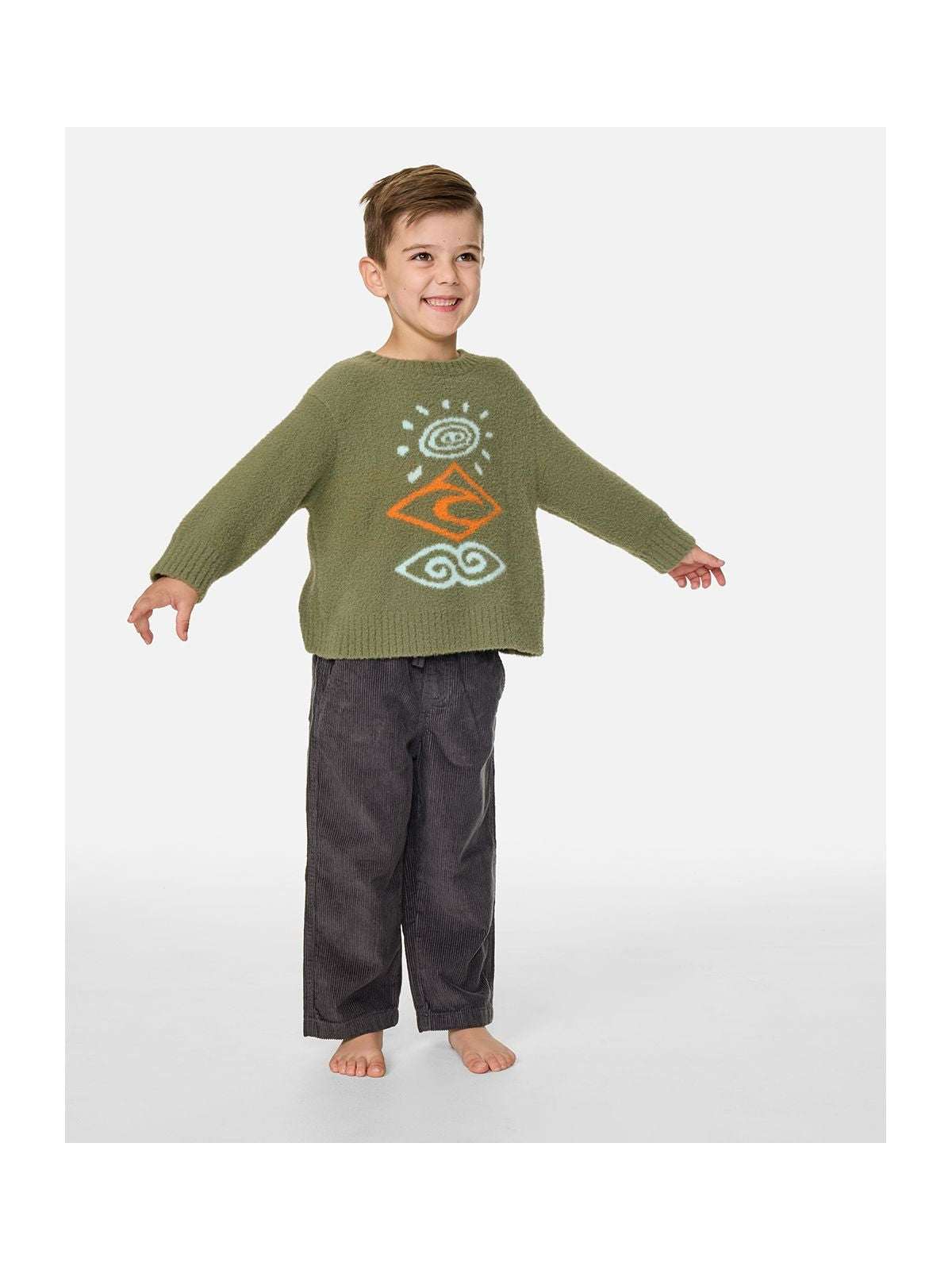 Sweter chłopięcy RIP CURL Ride The Wave Knit-Boy zielony