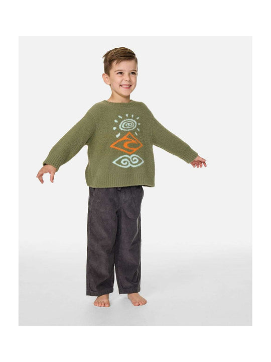 Sweter chłopięcy RIP CURL Ride The Wave Knit-Boy zielony
