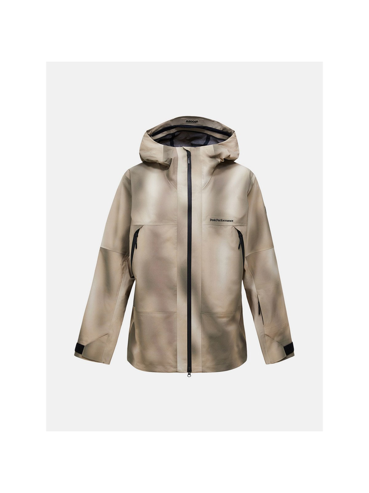 Kurtka narciarska męska PEAK PERFORMANCE Edge HIPE 3L AOP Shell Jacket bezowy