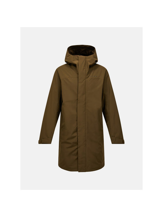 Parka męska PEAK PERFORMANCE Treeline HIPE 2L Insulated Shell Parka brązowa
