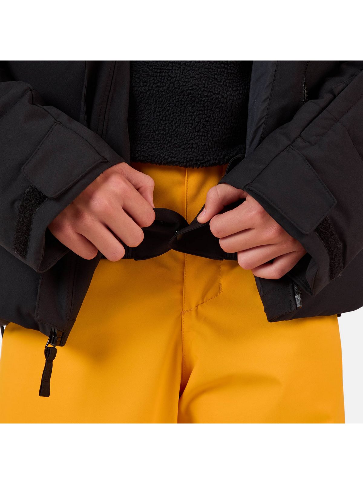 Kurtka narciarska dziecięca ROSSIGNOL Boy Siz Quilted Jkt czarna