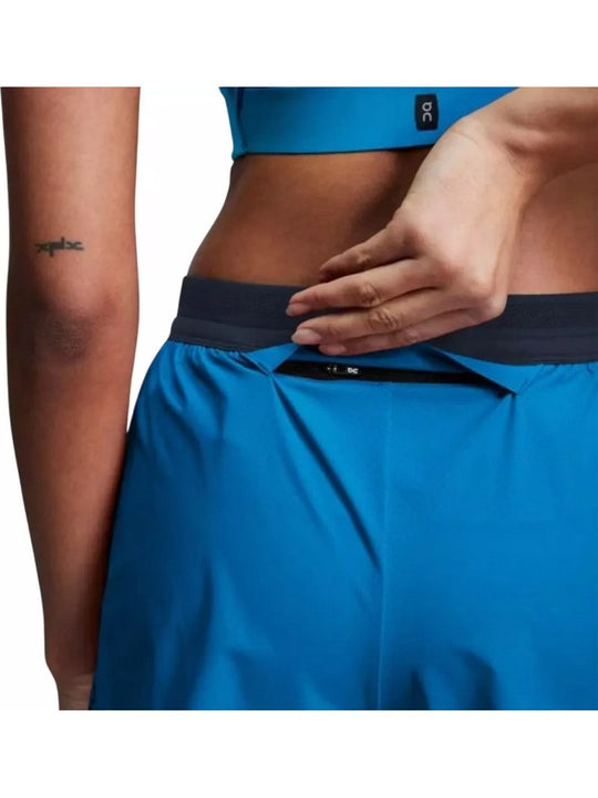 Szorty do biegania damskie ON RUNNING 3" Performance 2/1 Shorts niebieski
