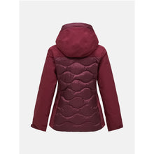 Kurtka narciarska damska PEAK PERFORMANCE Silverchute Helium Down Jacket bordowa
