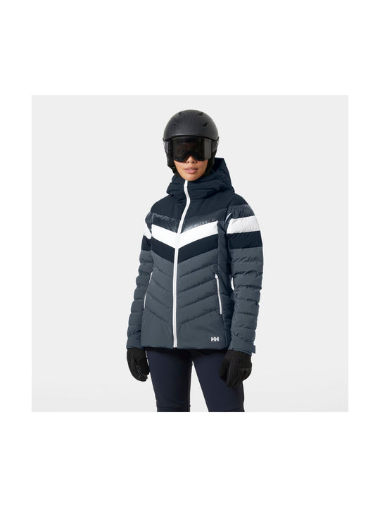 Kurtka narciarska damska HELLY HANSEN W IMPERIAL PUFFY JACKET granatowa
