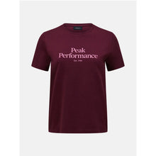 Koszulka damska PEAK PERFORMANCE Original Tee bordowa
