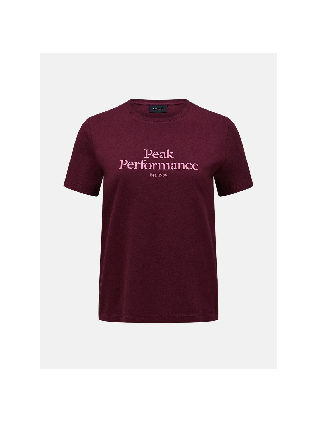 Koszulka damska PEAK PERFORMANCE Original Tee bordowa